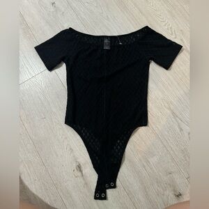 Good American mesh bodysuit.